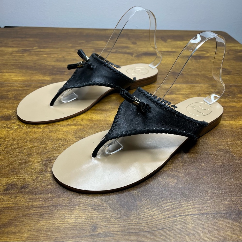 Jack Rogers Alana Leather Tassel Sandal